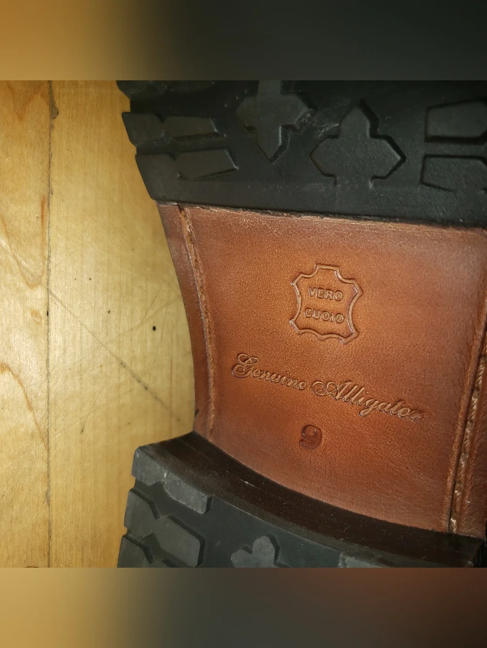 Genuine Alligator Skin Black On Black Combat Boots Men 9 READ Below Genuine Alligator Skin Black On Black Combat Boots Men 9  main image 3